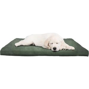 Water-Resistant Dog Bed - Orthopedic Dog Bed with Removable Washable Cover, Non-Slip Bottom, and Egg Crate Style Foam - 25.5in Small Pet Bed - Puppy Essentials by PETMAKER (Green)