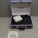 Vinyl Record Player 3 Speed Bluetooth Portable Suitcase Belt-Driven Record Player with 2 Built-in Stereo Speakers Vinyl Vintage Turntable Records Player with RCA Line Out, AUX Out (Purple)