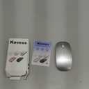 Wireless Mouse Chargeable Portable Silent USB and Type-C Dual Mode Wireless Mouse 3 Adjustable DPI for Laptop, Mac, Android, PC (Q23S Black) (Grey)