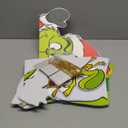 Outdoor Christmas Home Decorations, 7Pcs Lights Up Christmas Parachute Signs Decor, Cute Xmas Hanging Ornament with LED String Lights for Yard, Door, Christmas Tree Decoration