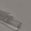 Shower Door Bottom Seal 2-Pack, 36"(914mm) Long PVC Strips with Drip Rail for 5/16"(8mm) Glass Door, Prevent Water from Spilling and Keeps The Room Clean