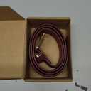 HOTWILL Women Suede Belt for Jeans Dresses Fashion Chunky Ladies Waist Belts with Gold Buckle (Medium: 29"-32" (Pant 8-10), Wine Red)