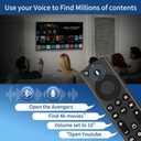 3 x Voice TV Remote Control for Insignia/Toshiba/Pioneer Smart TVs, Replace for NS-RCFNA-21,NS-RCFNA-19,CT-RC1US-21,CT-95018 Remote, with 4 Shortcut Buttons NTFLX, DSNY+, HLU, PRM Video