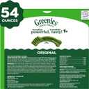 Greenies Veterinarian-Recommended Adult Natural Dental Dog Treats Large Size, Dog Dental Chews, Original Flavor, 54 oz. Pack, 34 Count (EXP 09/23/27)