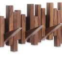Coat Rack Wall Mount Piano Flip Down Wall Hook Rack 6 Hooks Walnut
Natural Wood Handmade Unique Hanger for Coats Bag Hat Umbrella key Wall Art In the foyer living room bedroom bathroom office