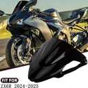 PSLER Double Bubble Windshield for ZX6R 2024-2025 ZX6R Accessories Motorcycle Windscreen (Black)