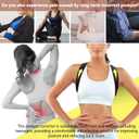 Posture Corrector for Women, Back Straightener for Men, Upper Back Support Brace, Adjustable Shoulder Corrector for Improving Back and Neck Posture Relief Pain