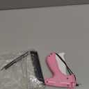 Handheld Stitch Tag Gun for Clothes, Quick Clothing Fixer, Tagging, Sewing Kit Includes 6 Needle, 1000 Black Fasteners & 1000 White Fasteners, Pink