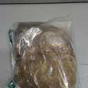 Lydell Women's Short Wavy Curly Wig Synthetic Hair Full Wig Blonde Highlights 6 inches