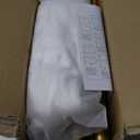 Metal Arch Backdrop Stand and Cover Set, 6.6FT White Reusable Spandex Fitted Backdrop Cover and Gold Wedding Arch Frame for Baby Shower, Birthday, Parties Decoration.