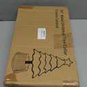 BAYN Metal Christmas Tree Collar, 28-Inch Diameter Base Cover Christmas Tree Ring Stand - Cream