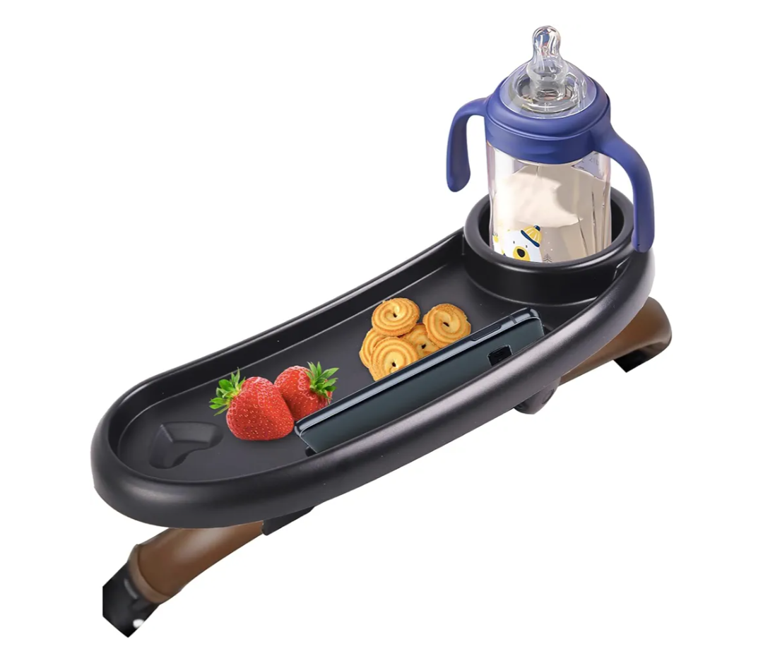 Snack Tray Compatible with Nuna,Snack Tray for Stroller Compatible with Nuna,3 in 1 Snack Tray Attachment Compatible with Nuna with Phone Holder and Cup Holder