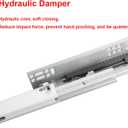6 Pair of 18 Inch Undermount Soft Close Drawer Slides 100LB Load Capacity Full Extension Concealed Drawer Rails with 3D Locking Device
