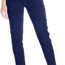 Yogipace Women's 7/8 On The Go Ankle Pants with Pockets, Stretch Travel Pants, Yoga Casual Lounge Wear,Dark Blue,27",Size L
