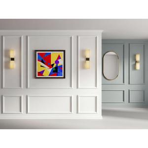 Precut Wall Molding Kit - Set of 12 Frames Paintable Wainscoting Panels Ready-to-Assemble Accent Wall Kit, Modern Molding Trim Decor for Living Room Bedroom Hallway Kitchen Island