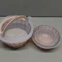 Taiuloo 3-Piece Salad Bowls with Lids, BPA Free Plastic Meal Prep Containers To Go for Lunch, Kitchen Food Storage & Serving Bowls for Salad, Snack, Fruit, Veggie, Pink