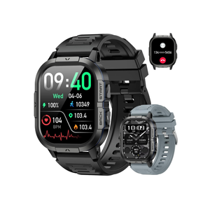 Smart Watch for Men Fitness Tracker: Waterproof Military Digital Mens Watches Running Make Answer Call Smartwatch Android Phone iPhone Samsung Compatible Sleep SpO2 Heart Rate Monitor Step Pedometer