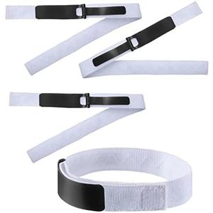 4 Pieces Catheter Supplies Foley Catheter Stabilization Device Holder Urinary Legband Leg Strap Tube Holder Anti Slip Anti Irritation Silicone Grip (Black)