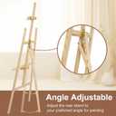 JEAWIWI 1Pcs Wooden Easel for Painting-Adjustable Easel Stand for Painting and Canvas, Holds Up to 42", Lightweight Pine Art Easel Stand, Large Easel for Paint for Beginners, and Artists