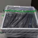 18 L Collapsible Storage Crate, 3 Pack Plastic Stackable Storage Milk Crates, Black, F