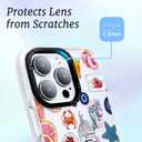 for iPhone 13 Pro Case, Coastal Fruit Collage Pattern with Lucky Charms, Military-Grade Drop Protection, Boho Y2K Soft Slim TPU Protective & Camera Protection for Women Girls (BuleArtCut)