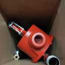 Fill-Rite FR152 Piston Hand Pump with Hose & Nozzle Spout, Red, 8.8 x 23.8 x 8.8 inches