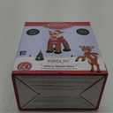 42" Inflatable Airblown Standing Rudolph in Santa Outfit
