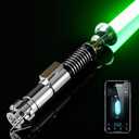SABER Smooth Swing Xenopixel 3.0 Light Saber, 34 Sound Fonts Light Saber, Motion Control Infinite Color Changing Light Sabers with Stand, Luke with Customized Function Toy Tool