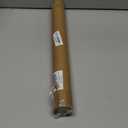 French Door Curtain Rods - 2 Pack, Adjustable 16-28 Inch, No Drill Adhesive or Screw Mount, Brass Brushed, 3/8" Diameter