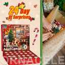 Christmas Advent Calendar 2025 Jigsaw Puzzles - 27.6 in x 19.7 in Christmas Fireplace 1008 Pieces Holiday Puzzles for Kids and Adults, 24 Boxes Puzzle Countdown Calendar to Christmas Family Toys Gift