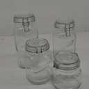 Mason Jar Kitchen Canister Set 4 Pc Jumbo Glass Jars Kitchen Storage Clamp Lid