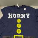 Funny HORNY Dwarf Halloween Costume Original Design Gift Premium T-Shirt, Large, Blue