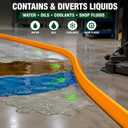 Polyurethane Spill Barrier Dike, 2.56" W x 118.11" L x 1.46" H