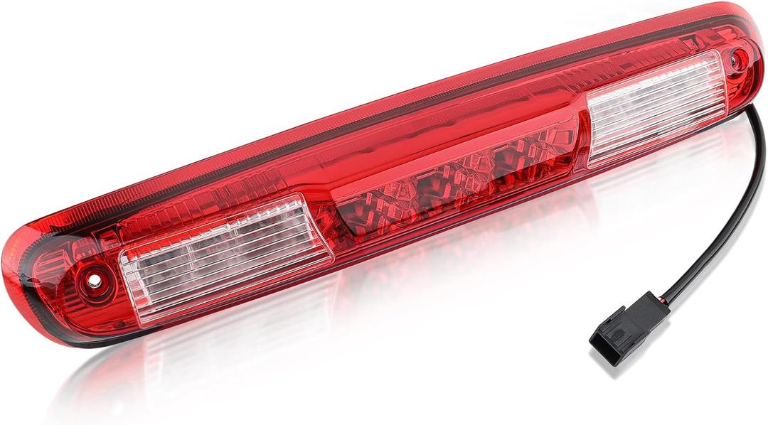 25890530 3Rd Third Brake Light Cargo Lamp Compatible with Chevy Silverado GMC Sierra 1500 2500HD 3500HD 2007-2013, Tail High Mount Stop Light Assembly(Red)