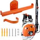 Backpack Leaf Blower Hanger with Tube Hook, 2 Pack Backpack Sprayer Wall Mount, Heavy Duty Chainsaw Wall Mount Stand Accessories Garage Organization Storage