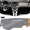 KEYOOG Dashboard Cover Dash Mat Fit for Chevy Cruze 2015-2011 (for Left Hand Drive), Car Dash Board Mat Anti-Glare Carpet,Non-Slip Pad Sunshield Protector (Grey)