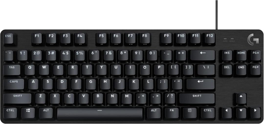 Logitech G413 TKL SE Mechanical Gaming Keyboard - Compact Backlit Keyboard with Tactile Mechanical Switches, Anti-Ghosting, Compatible with Windows, macOS - Black Aluminum