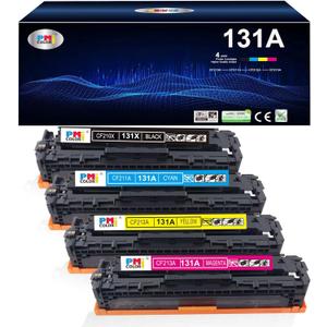 4 Pack Replacement for HP 131A 131X Toner Cartridges for LaserJet Pro 200 Color M251nw MFP M276nw M251n M276n Printer Ink CF210X CF211A CF212A CF213A (Black,Cyan, Magenta, Yellow)
