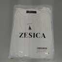 ZESICA Women's 2026 Fall Babydoll Peplum Tops V Neck Puff 3/4 Length Sleeve Shirts Dressy Casual Blouses,White,Medium