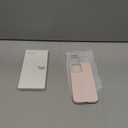 ORNARTO Compatible with iPhone 16 Pro Max Case 6.9", Slim Liquid Silicone 3 Layers Soft Gel Rubber Shockproof Protective Cover with Anti-Scratch Microfiber Lining-Chalk Pink