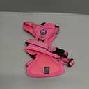 PoyPet No Pull Dog Harness, No Choke Reflective Dog Vest, Adjustable Pet Harnesses with Easy Control Padded Handle for Small Medium Large Dogs(Pink Matching Trim,S)