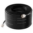 RG8x Coaxial Cable 100ft, UHF PL259 Male to UHF SO239 Female Connector Cable 100 feet, 50 Ohm Antenna Coax Low Loss for CB Ham HF Radio