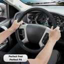 Steering Wheel Cover for Chevy Silverado 1500 GMC Sierra 1500 2007-2013/2500 3500 Chevrolet Tahoe Suburban Yukon (Yukon XL) 2007-2014/ Traverse 2009-2017/ GMC Sierra 2500HD 3500HD 2008-2014