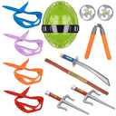 Avazera Turtle Shell Superhero Cosplay Costume props Weapon Mask Kid toys for birthday Halloween Christmas gifts