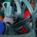 Abeja C7 LED Multicolor Christmas Lights, 25Ft Outdoor Christmas String Lights with 27 Shatterproof Bulbs, Green Wire Vintage Decor for Xmas Tree, Patio, Roofline, Garden, Party Indoor Outdoor