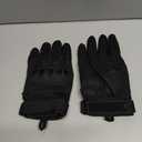 REEBOW GEAR Tactical Gloves Motorcycle Riding Gloves Full Finger Gloves Black (Large)