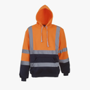 Mens High Visibility Pull-Over Hoodie (M)