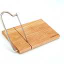 4 x WILLKOMMEN Wood Cheese Slicer, Cheese Cutter Board with Blade, 10.8'' x 8.3'' Cheese Slicers for Block Cheese, Butter, Sausage and Ham
