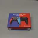 Wireless Switch Controller for Nintendo Switch/Switch 2/Lite/OLED Controller, Switch Controller with a Mouse Touch Feeling on Back Buttons, Extra Switch Pro Controller with Wake-up,Programmable, Turbo Function (Red+Blue)