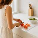 NAURLEF Large Acrylic Cutting Board 20"x16" Clear